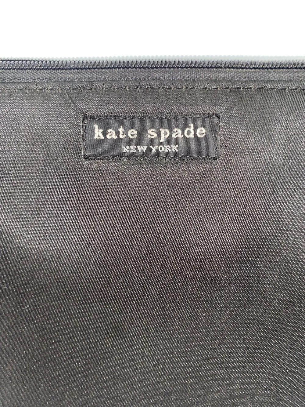 Kate Spade New York Black Nylon Zip Pouch/Cosmetic Bag